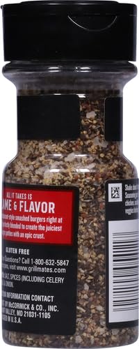 McCormick Grill Mates Classic Smash Seasoning, 2.85 oz (Pack of 2)