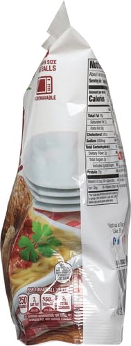Farm Rich Italian Style Meatballs, Made with Beef, Pork and Authentic Bread Crumb Recipe, Fully Cooked, Frozen, 26 oz