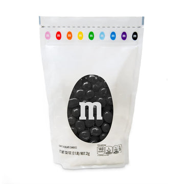M&Ms Peanut Black Chocolate Candy - 2Lbs Of Bulk Candy In Resealable Pack For Easter, Candy Buffet, Birthday Parties, Theme Meet