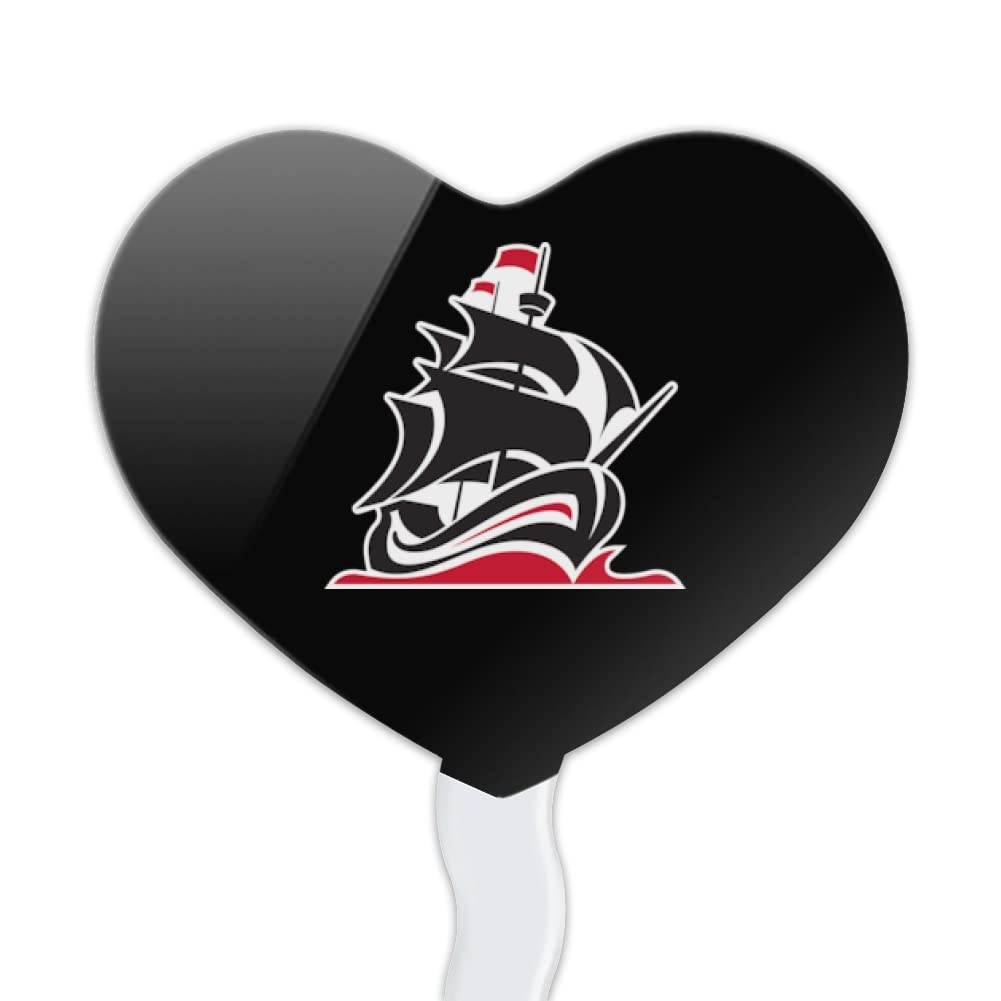 GRAPHICS & MORE Acrylic Cupcake Picks Set of 6 - Christian Brothers University Heart Decoration, Model CUPT.HRT.ACR.6PK.CLCCBU500B