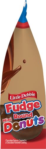 Little Debbie Fudge Round Mini Donuts, 8.82 OZ Bag
