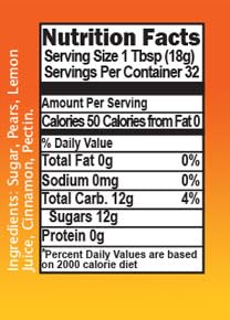 Beachsquatch Cinnamon Pear Jam, 20 Ounce Jar - 2 Pack