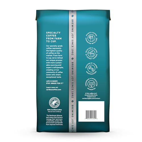 Caribou Coffee, Light Roast Ground Coffee - Daybreak Morning Blend 20 Ounce Bag - Packaging May Vary (Pack of 3)