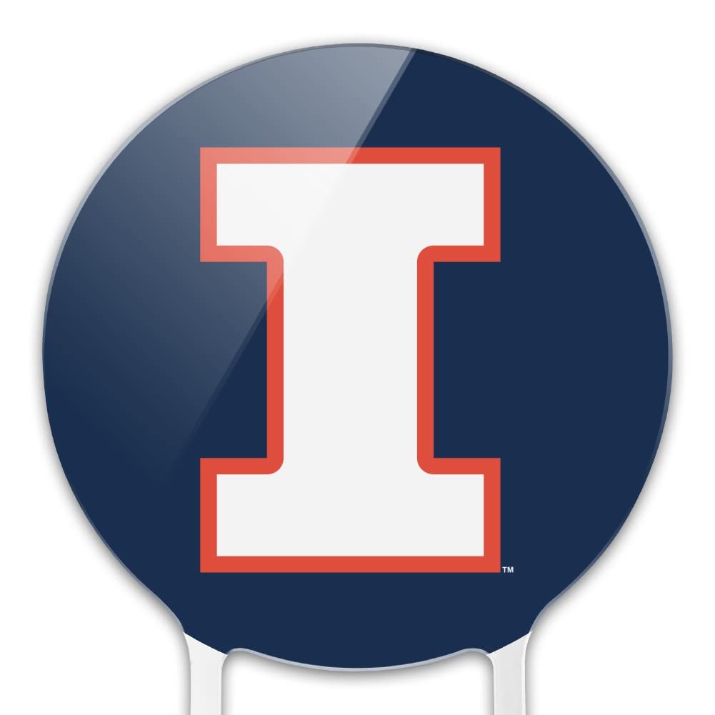GRAPHICS & MORE Acrylic Cake Topper - University of Illinois Fighting Illini, Multi, One Size
