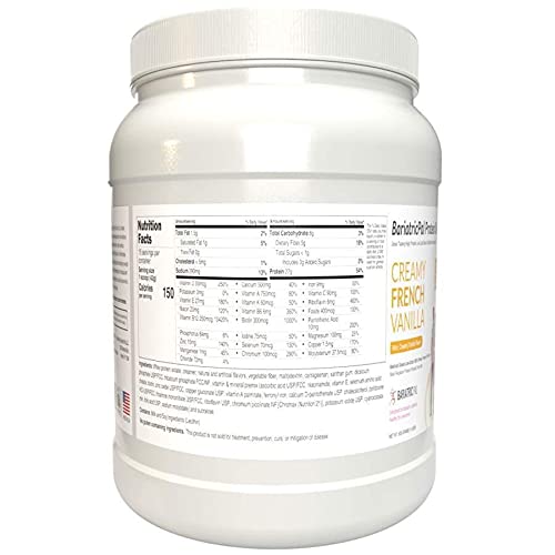 BariatricPal Protein ONE Complete Meal Replacement, Creamy French Vanilla, 22.4 oz, with Multivitamin, Calcium & Iron
