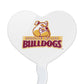 GRAPHICS & MORE Cupcake Picks Set of 6, Heart Decoration, Acrylic, Brooklyn College, Model: CUPT.HRT.ACR.6PK.CLCBLK500B