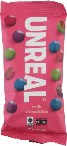 Unreal Milk Chocolate Gems 1.3 Oz