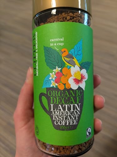 Clipper Coffee: Organic Latin American Decaf Instant Coffee - Medium Roast Coffee, Freeze Dried & Ethically Sourced - 100g (3.53