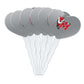 GRAPHICS & MORE Cupcake Picks Set of 6 Acrylic Heart Toppers OneSize Marist College Model CUPCAKE.HEART.CLCMRT.Z008888