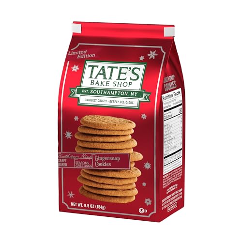 Tates Bake Shop Gingersnap Cookies  Holiday Cookies  6.5 oz