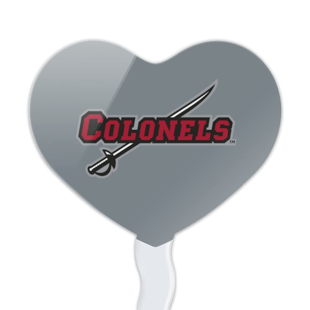 GRAPHICS & MORE Cupcake Picks Set of 6, Acrylic, Heart Design, Nicholls State University, One Size