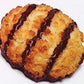 Poppies Belgium Gluten Free Chocolate Flavored Coconut Macaroon Single Serve Cookies, 1.4 Oz (24 Pack)