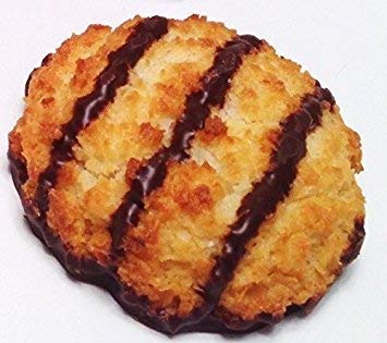 Poppies Belgium Gluten Free Chocolate Flavored Coconut Macaroon Single Serve Cookies, 1.4 Oz (24 Pack)