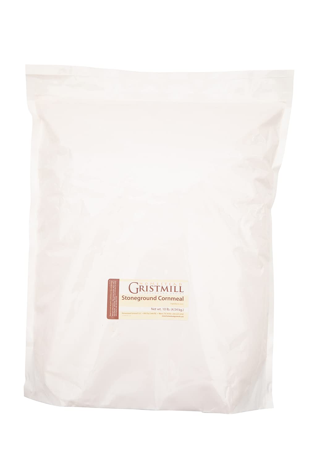 Homestead Gristmill Stone Ground White Cornmeal - Non-Gmo, Chemical-Free Finely Ground Corn Meal- Long Shelf Life - Made In The