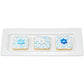 Mini Blue And White Star Of David Edible Sugar Cake Toppers, 24 Count