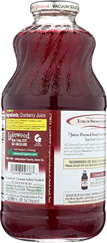 Lakewood, Pure Cranberry Juice, 32 Oz