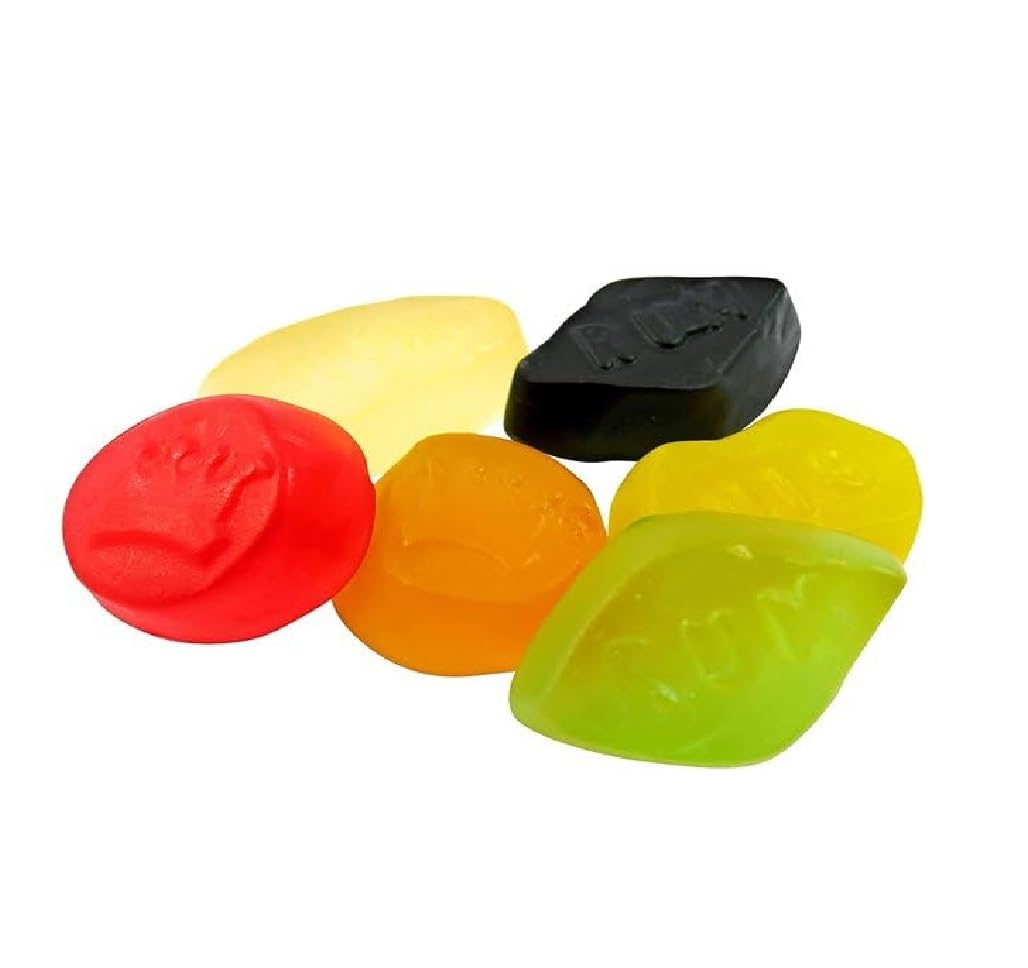 Maynards Bassetts Wine Gums 165g Bag (Pack of 6) - Multicolor Chewy Candy