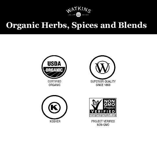 Watkins Organic Za'Atar Seasoning, Spice Mix, 2.6 Oz., 1 Count