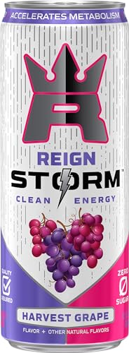 REIGN Storm Energy Drink, Harvest G , 12 Fl Oz, Pack of 12, 12 Servings