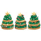 Mini Gold, Silver, And White Star Edible Sugar Cake Toppers, 24 Count