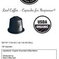 Sumatra Organic Italian Espresso for Nespresso | 100 Organic Aluminum Capsules | Single-Origin Dark Roast | 100% Nespresso Compatible Pods | Fairtrade | Package May Vary