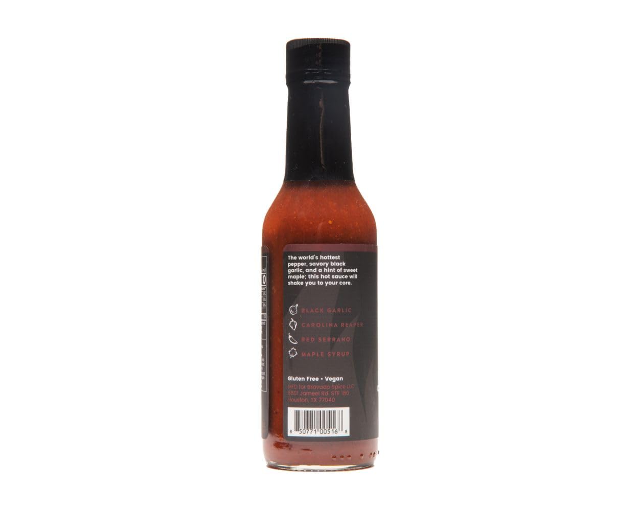 Black Garlic And Carolina Reaper Hot Sauce By Bravado Spice Featured On Hot Ones Gluten Free, Vegan, Low Carb, Paleo All Natural 5 Oz Bottle Award Winning Gourmet Hot Sauce
