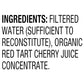 R.W. Knudsen Organic Just Tart Cherry Juice, 32 fl oz (Pack of 6), Organic Just Tart Cherry, Model 74682510492