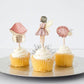 Celebrate With Magic: 10 Pcs Fairy Pastel Cupcake Toppers - Transform Your Treats!