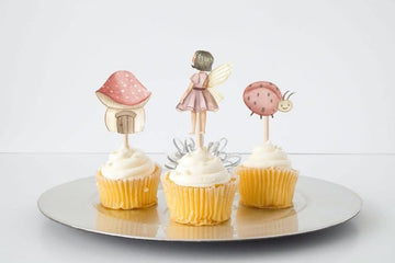 Celebrate With Magic: 10 Pcs Fairy Pastel Cupcake Toppers - Transform Your Treats!