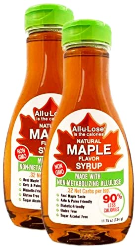 All-u-Lose Allulose Syrup, Zero Calorie Sweetener, Non-GMO, Vegan, 23.5 Ounce (Pack of 1)