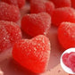 Queen City Candy Cave Sugar Dusted Cinnamon Hearts Gummy Candy, Chewy Red Cinnamon Hearts For Baking (8 Oz)