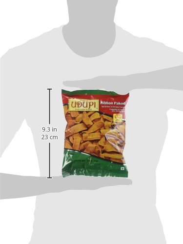 Deep Udupi Ribbon Pakodi Snack, 7 Oz, 1 Count, Traditional Indian Crunchy Treat