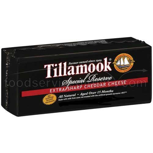 Tillamook Extra Sharp Cheddar Cheese, 32 OZ, 10 Pound (Pack of 1)
