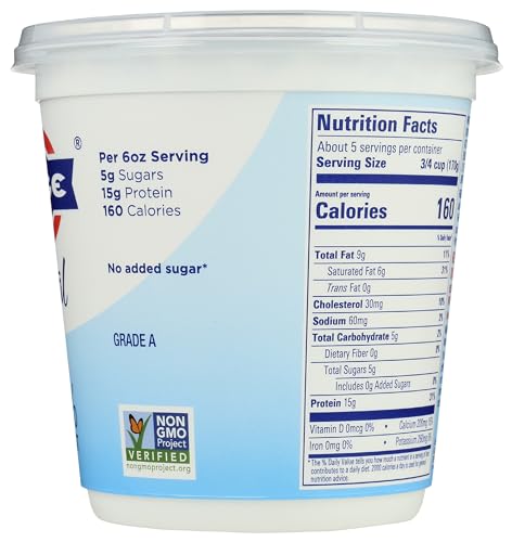 FAGE Total Greek Yogurt, 5% Whole Milk, Plain, 32 oz