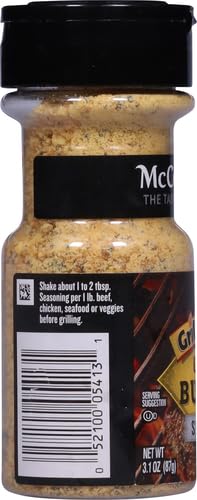 McCormick Grill Mates Garlic Butter Seasoning, 3.1 oz (Pack of 2)