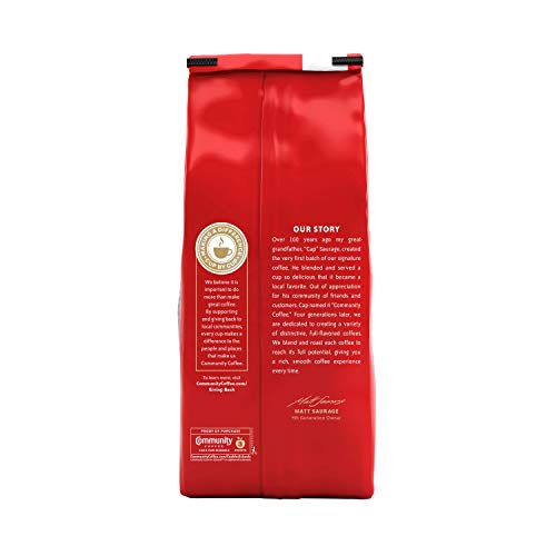Community Coffee Dark Roast Ground Coffee, 32 Ounce Bag, Model 346919