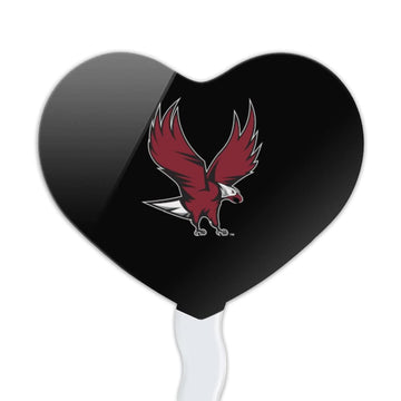 GRAPHICS & MORE Cupcake Picks Set of 6, Acrylic, North Carolina Central University, Model CUPCAKE.HEART.CLCNOC.Z008388