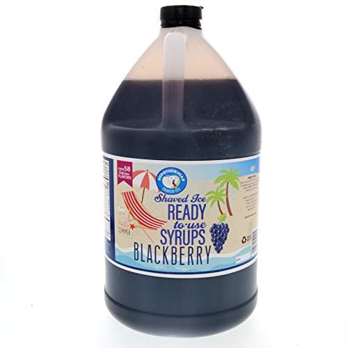 Hypothermias Blackberry Snow Cone Syrup - 128 Fl Oz - Dark Purple - 100% Pure Cane Sugar