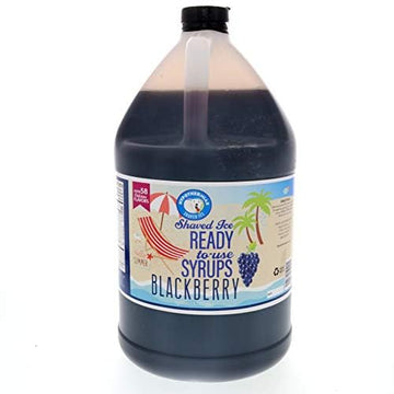 Hypothermias Blackberry Snow Cone Syrup - 128 Fl Oz - Dark Purple - 100% Pure Cane Sugar
