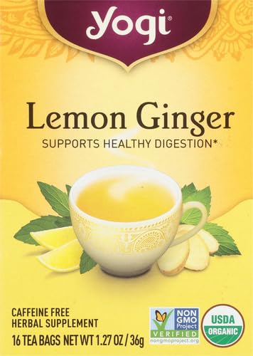 Yogi Tea Lemon Ginger Tea Bags, 16 Ct