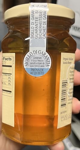 Rigoni Di Asiago Acacia Honey, Pure Honey, 10.58 Oz (Pack Of 6)