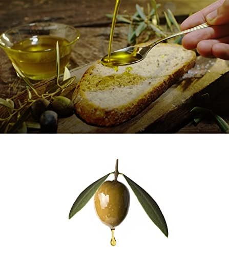 Olivar Santamaria | Extra Virgin Olive Oil | Enhanced Picual Variety | First Cold Pressed | Sdiscomfort-Reducing | High Polyphenol | Perfect For Salad Dressings | Cooking | Frying & Marinades | 169.07 Fl Oz (5 Liter) (Pack Of 3)