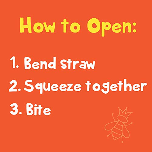Bee Silly Honey Sticks (50 pack, Variety Pack: Lemon, Orange, Raspberry, Blackberry, Peach)