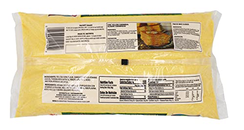 Iberia Fine Corn Meal, Pre-Cooked, 64 Ounce (4lb), Yellow