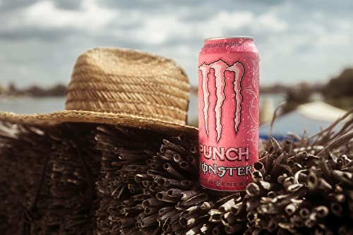Monster Energy Juice Pipeline Punch, Energy + Juice, Energy Drink, 16 Ounce (Pack Of 15)