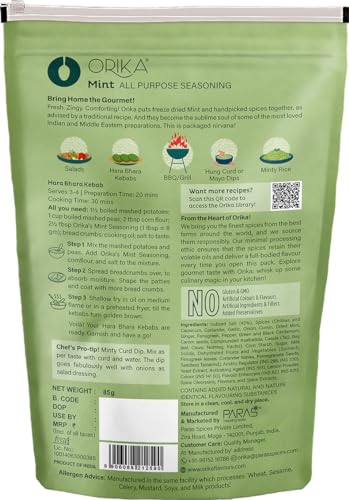 Orika Mint All Purpose Seasoning | Pudina Powder(85 G/ 75G),Weight May Vary