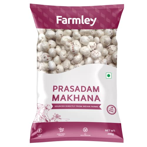 Farmley Prasadam Makhana  Foxnuts I 200G I Fit For Fasting  Natural & Crunchy (Pack Of 1)