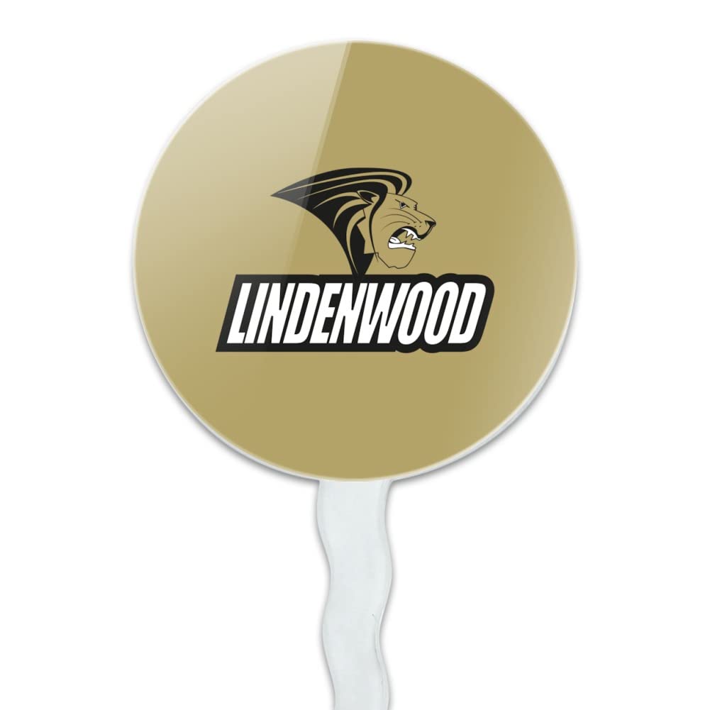 Lindenwood University Secondary Logo Cupcake Picks Toppers Decoration Set Of 6