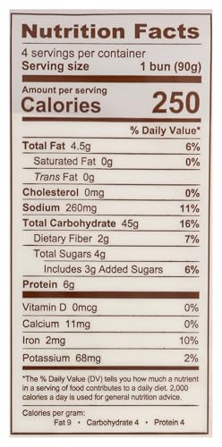 Pretzilla Hamburger Pretzel Buns 4Ct, 12.8 Oz