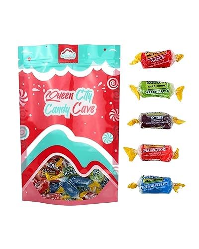 QUEEN CITY CANDY CAVE Jolly Ranchers Hard Candy Bulk - Assorted Flavors, 2 Pound, Individually Wrapped